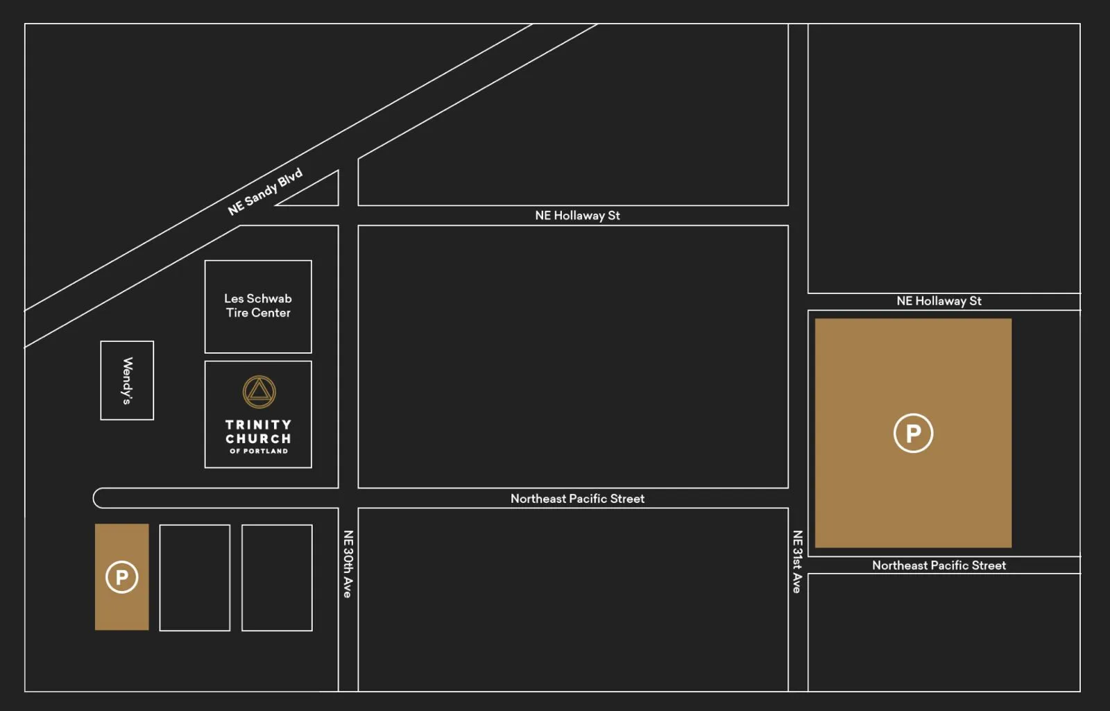 Trinity Church Parking Map